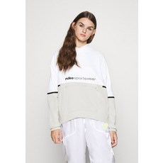 나이키 스포츠웨어 후드 ARCHIVE - Hoodie - white/light bone/black NI121J0FA 150불 이상 주문시 부가세 별도