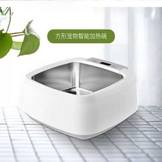 강아지 보온 물그릇 얼지않는 야외 반려동물 겨울 식기 온도조절, 220V, 사각, 1개