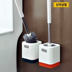 욕실솔 변기닦는솔 청소 화장실 거치대 청소도구 벽부착 물빠짐, 1개