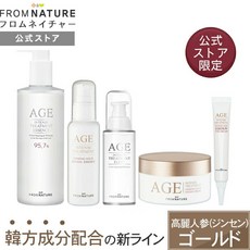 일본화장품 AGE 에이지 인텐 스트리트먼트 진센 골드 에디션 5점 세트 화장수 스킨 토너크림화장수 토너유액아이크림 스킨케어 갈락토미세스, 1개