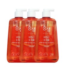 순샘 구연산 자몽향 용기 일반주방세제, 3개, 974ml