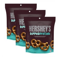 허쉬 딥 초코 프레첼 프레츨 8.5oz(240g) 3개 HERSHEY'S Dipped Pretzels, 3팩, 240g