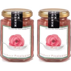 jam 382 일본직구 더블과일잼 2개 세트 5.3온스(150g) x 일본 기프트상 수상 무설탕 무첨가 고형비 80%(장미), 사이즈, 150g