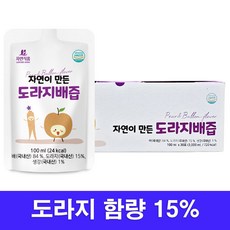 자연식품 자연이 만든 도라지배즙 파우치, 30개, 100ml