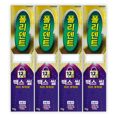 12시간 고정 틀니부착 틀니접착제 폴리덴트 의치부착재 맥스 씰 70g, 4개, 1개입