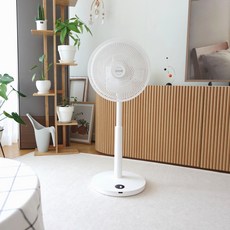 조용한 무소음 바람 무선 선풍기 저소음 아기 따따베, 화이트