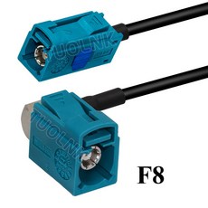 Fakra Z 남성 긴 암 커넥터 90 도 GPS 와이파이 안테나 RG174 케이블 자동 자동차 내비게이션 연장 RF, 06 174F8-ZK-ZKW, 15cm, 1개