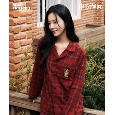 SPAO 스파오 (해리포터)호그와트 입학 필템 기숙사 체크잠옷(BURGUNDY)_SPPPD4TU02