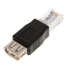 FWT 이더넷 LAN RJ45 Male to USB2.0 A Female 10 / 100M 네트워크 어댑터 커넥터, As Described