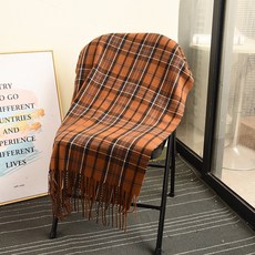 버버리라지체크캐시미어숄