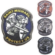 탑팀/자수패치 Saint Michael Protect Us 밀리터리 패치 벨크로패치 4종