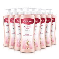 바세린 핸드 앤 네일 로션, 450ml, 8개, 펌프형