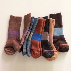 팀앤드 컬러블럭양말 6유아 아동 남아 여아 데일리 아기옷 키즈