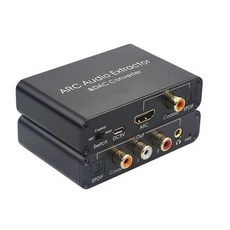 [해외] AIXXCO HDMI 오디오 리턴 채널 및 DAC 오디오 컨버터, Black