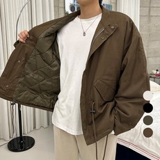 홈인박스 남자 빅사이즈 야상점퍼 두툼한 야상자켓 코트 패딩 오버핏 가을 겨울