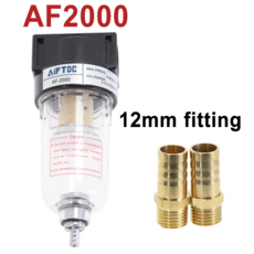 호환 AF2000 1/4 소스 프로세서 구리 필터 공기 펌프 오일 물 분리기 공압 부품 압축기, [10] AF w (BT12-02x2), [01] 1 Sets, 1개