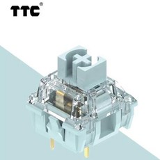 TTC저소음월백 키보드스위치 촉각 달빛 흰색 정적 3 핀 42g 트리거 터치 부드러운 맞춤형 기계식 MX