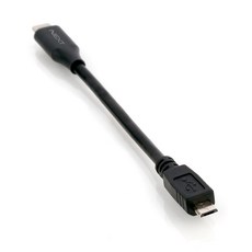 넥스트 타입C to USB 마이크로 5핀 OTG 변환 젠더 NEXT-1517TC, 검정(블랙), 1개입, 150mm