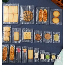 쿠키 봉지 반투명 비닐 500장 실링 간식 포장 봉투, 12x16cm 500장