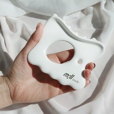 갓샵 도자기 바디 괄사 도구 [정품Millbody 밀바디 도자기로 만든 세라믹 경락 밀썸 오일 마사지기], 1개, 밀페이스