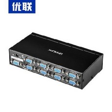 모니터 공유기 유니온 vga 분배기 1진8출 고화질 비디오 컴퓨터 모니터 VGA 주파수 분할기 1분8