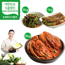 유정임 유정임명인김치세트(포기9kg+열무김치2kg+통오이소박이1kg), 1