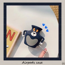 굿데이 컴퍼니 애플 에어팟 프로 방진 캐릭터 Apple AirPods2세대 3세대 분실 방지 소프트케이스 귀여운 실리콘 mRJT01, 05, AirPods3세대