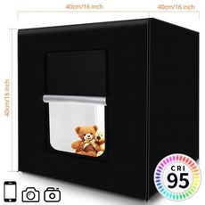 TRAVOR 라이트 박스 M40II Photobox 스튜디오 상자 Softbox 3 색 배경 소품 촬영 룸, 한개옵션0