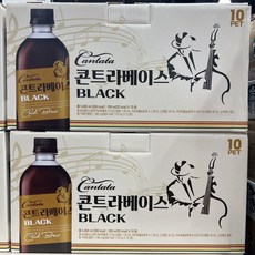 칸타타 콘트라베이스 블랙 커피 아메리카노 콜드브루 음료 500ml 10입, 10개