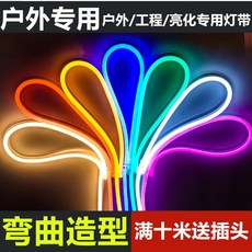 LED 조명 전구 전등 220V 다채로운 색상 변경 호스 라이트가있는 유연한, 220v  2835 유연한 네온 라이트 스트립, 따뜻한 화이트, 120