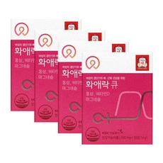 정관장 화애락 큐 500mgX28정X4박스, 단품, 단품