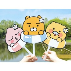 춘식이부채 춘식이 PP 부채 캐릭터 손잡이부채 여름 1개 상세페이지 참조