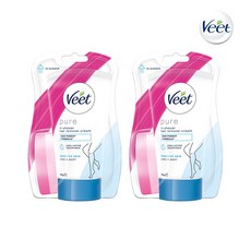 VEET 비트 인샤워 민감성 피부용 제모 크림 150g x2개, free