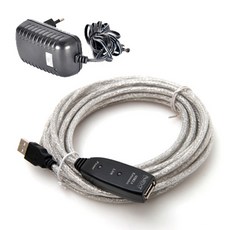 넥스트 이지넷유비쿼터스 USB2.0 5m 리피터 유전원 케이블 NEXT-USB05PW (영샵) USB케이블, 1개