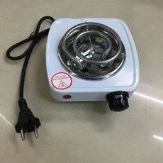 전기곤로 미니 인덕션 핫플레이트 전기 스토브 핫 플레이트 철 버너 가정용 주방 쿠커 커피 히터 EU 플러그 가전 제품 220V 500W, white, C01-EU, T01-white