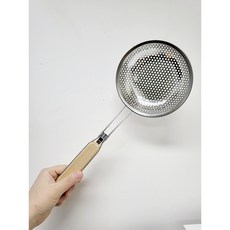 스테인리스 거름망 채망/나무 손잡이, 1개