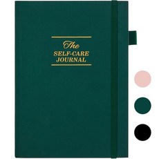 [ 1061071 ] 5 MINUTES A DAY Self-Care 저널 웰니스 및 데일리 리플렉션 노트 - 여성용 정신 건강 불안 가이드 저널 셀프 케어 플래너 기분 추적, 다크 그린
