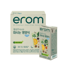 이롬 황성주박사의 마시는 영양식 라이트 190ml x 16입 2박스 담백한 당류 4g 식물성 영양드링크 하루한팩, 32개
