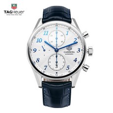 명품 TAG HEUER 태그호이어 CAS2111.FC6292 까레라 헤리티지 블루핸즈 칼리버16 오토매틱 악어가죽시계 41mm