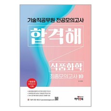 하이앤북 기술직 공무원 전공모의고사 합격해 식품화학 vol.1 (마스크제공)