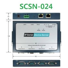 SCSN-024 RS-232/422/485 4Port 터미널 직렬 Server, 기본 eed7