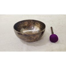 17~18.5cm(B3사하스라라(정수리)차크라)타이거색상 풀문싱잉볼 네팔싱잉볼 히말라야싱잉볼 요가싱잉볼 미니싱잉볼 화사싱잉볼 차크라싱잉볼단품