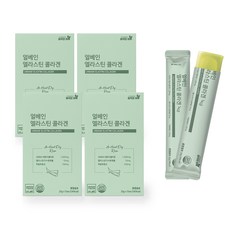 정직한 하루 진짜 국내산 알로에를 가득 넣은 엘라스틴 청포도 콜라겐 젤리스틱, 60개, 20g