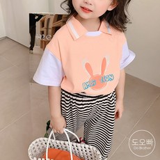 아동반팔카라니트