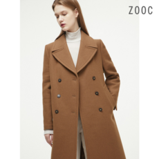 ZOOC 와이드카라 더블 롱 코트 CA_Z224MSG004 116284