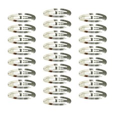 리본빌 헤어핀만들기 리본공예재료 똑딱핀 핀대 무니켈똑딱핀, 25개, 타원 똑딱핀 6cm