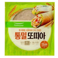 풀무원 아침대용 샐러드토핑 브리또 퀘사디아 통밀또띠아 15cm 6개입 저칼로리 150g