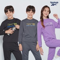 REEBOK 리복키즈 스마일 기모 이지웨어 2종세트 택1 170사이즈까지 (기모트랙수트세트)