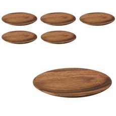 무인양품 MUJI 아카시아 접시 15cm 6p, 6개