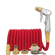 접이식 매직 플라스틱 세차 금속 스프레이 건 야외 정원 급수 고 25FT 150FT, 82) 30m Hose set B, 1개